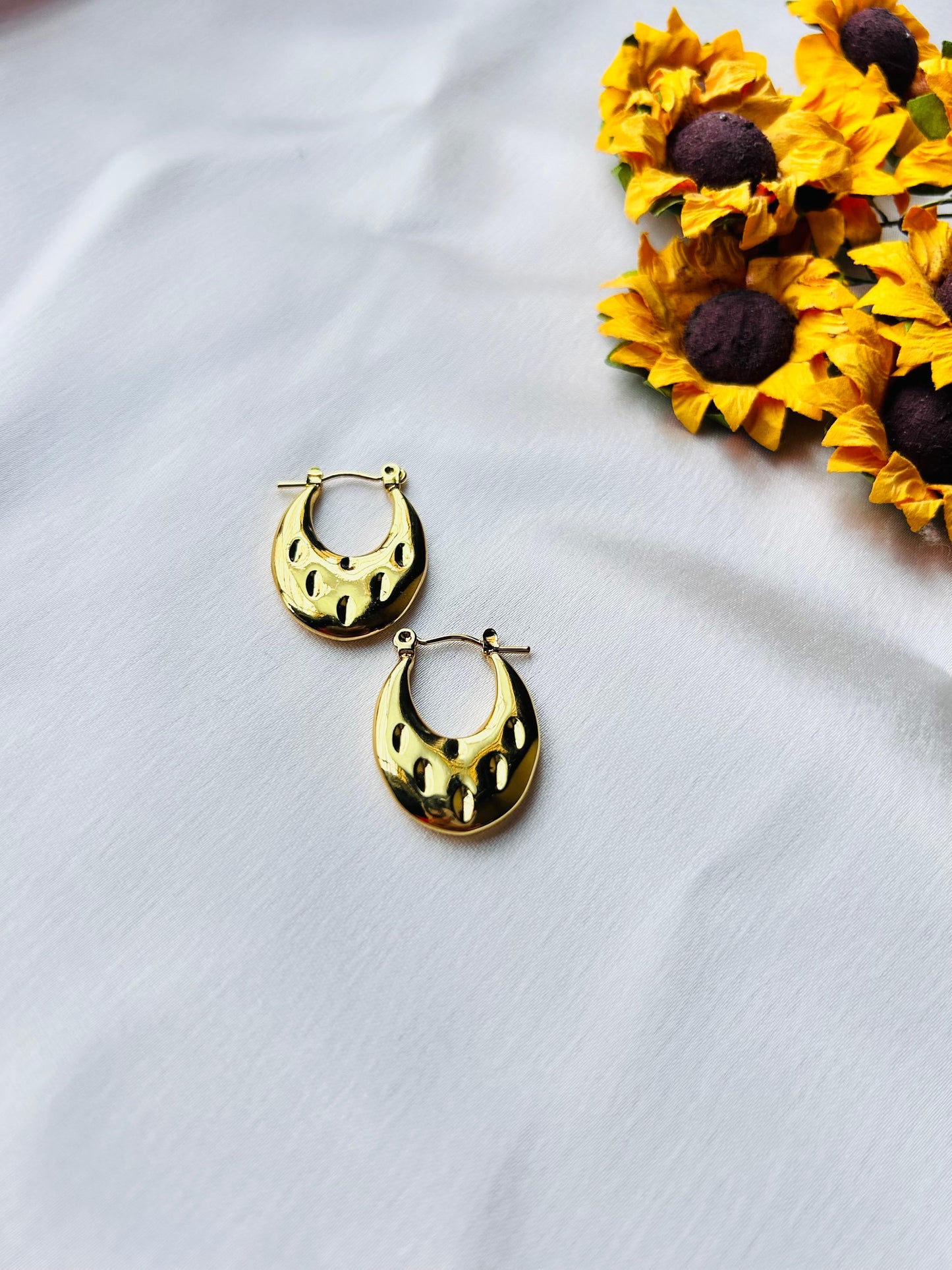 Strawberry Hoops Earrings