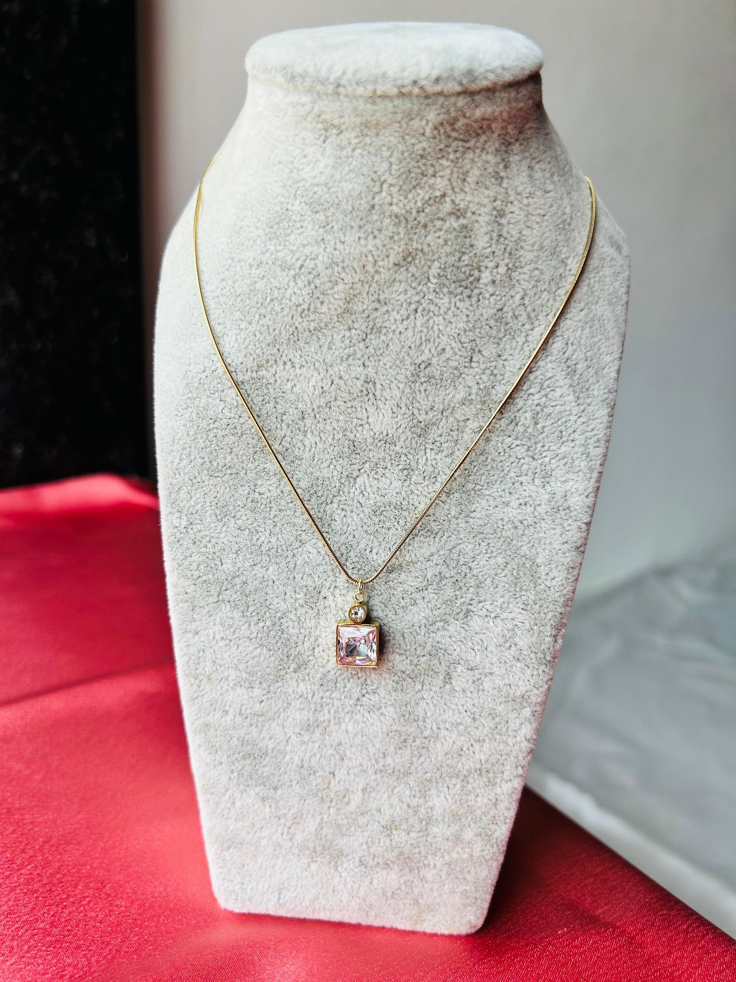 Square Diamond Necklace